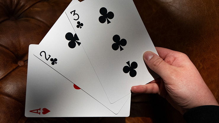 Michael Skinner's Ultimate Bicycle Jumbo 3 Card Monte (Red) by Murphy's Magic - Trick by Murphy's Magic Supplies, Inc.