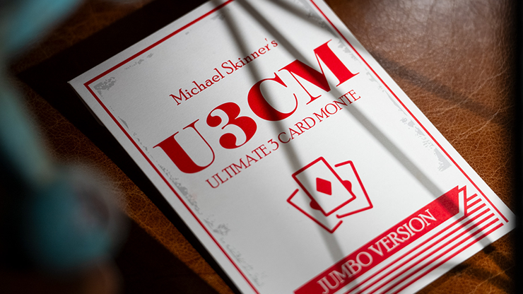 Michael Skinner's Ultimate Bicycle Jumbo 3 Card Monte (Red) by Murphy's Magic - Trick by Murphy's Magic Supplies, Inc.
