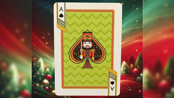 Bicycle Nutcracker (Green Gilded) Playing Cards by Murphy's Magic Supplies, Inc.