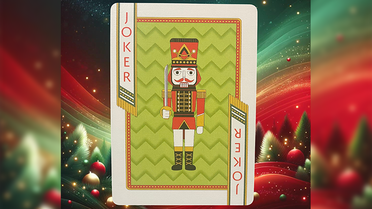 Bicycle Nutcracker (Green Gilded) Playing Cards by Murphy's Magic Supplies, Inc.