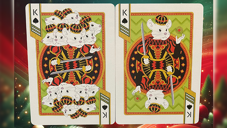 Bicycle Nutcracker (Green Gilded) Playing Cards by Murphy's Magic Supplies, Inc.