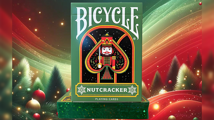 Bicycle Nutcracker (Green Gilded) Playing Cards by Murphy's Magic Supplies, Inc.