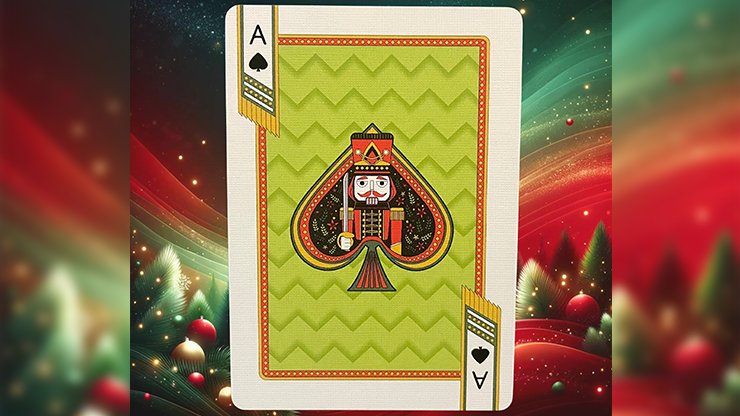 Bicycle Nutcracker (Red Gilded) Playing Cards by Murphy's Magic Supplies, Inc.