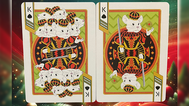 Bicycle Nutcracker (Red Gilded) Playing Cards by Murphy's Magic Supplies, Inc.