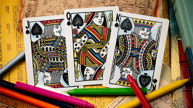 Crayon Playing Cards by Kings Wild Project by Murphy's Magic Supplies, Inc.
