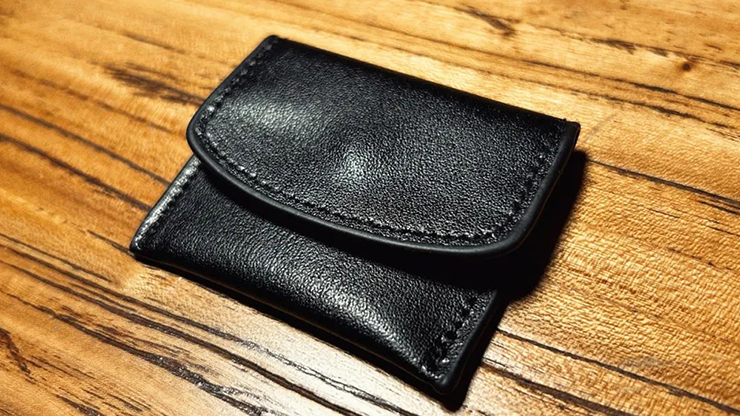 The Cowhide Coin Wallet (Black) by Bacon Magic by Murphy's Magic Supplies, Inc.