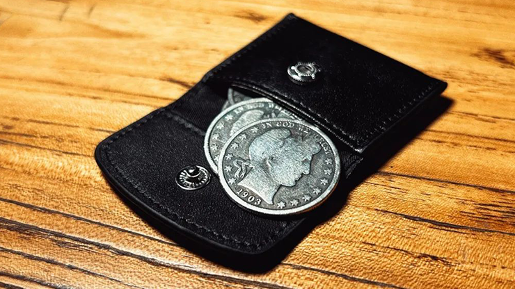 The Cowhide Coin Wallet (Black) by Bacon Magic by Murphy's Magic Supplies, Inc.