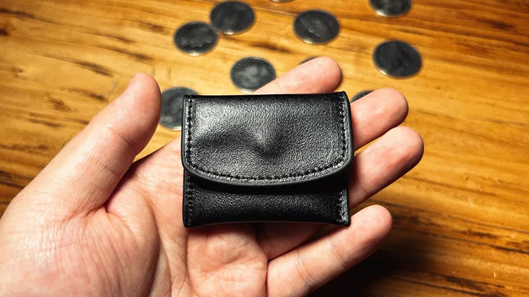The Cowhide Coin Wallet (Black) by Bacon Magic by Murphy's Magic Supplies, Inc.