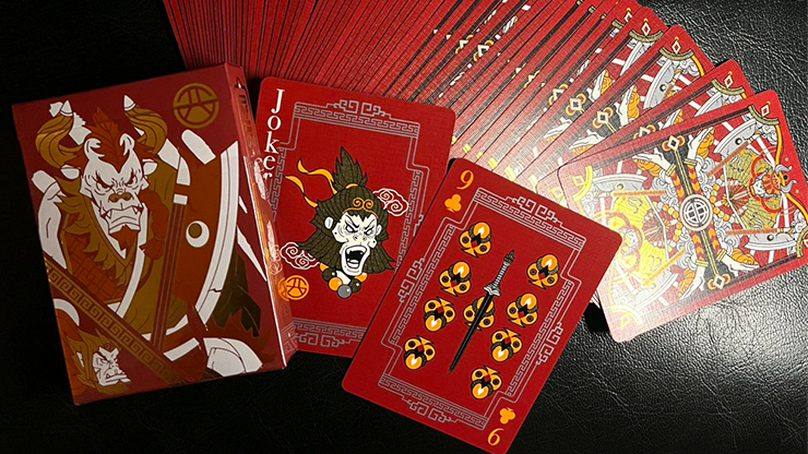 Bull Demon King Craft (Confusion Red) Playing Cards by Murphy's Magic Supplies, Inc.