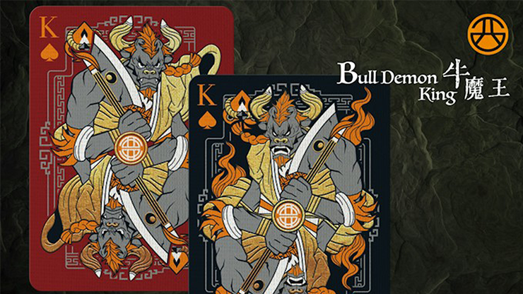 Bull Demon King Craft (Confusion Red) Playing Cards by Murphy's Magic Supplies, Inc.