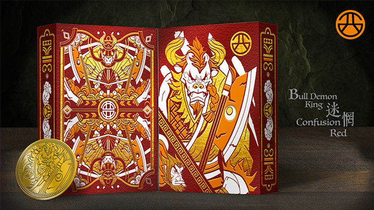 Bull Demon King Craft (Confusion Red) Playing Cards by Murphy's Magic Supplies, Inc.