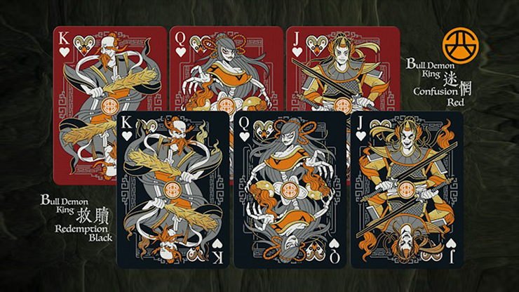 Bull Demon King Craft (Confusion Red) Playing Cards by Murphy's Magic Supplies, Inc.