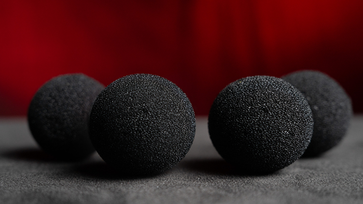 Magic Sponge Balls 4PK BLACK 1.5" by Murphy's Magic by Murphy's Magic Supplies, Inc.
