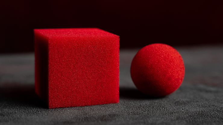 Magic Sponge Ball to Square RED by Murphy's Magic by Murphy's Magic Supplies, Inc.