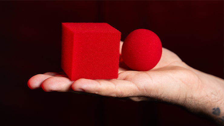 Magic Sponge Ball to Square RED by Murphy's Magic by Murphy's Magic Supplies, Inc.