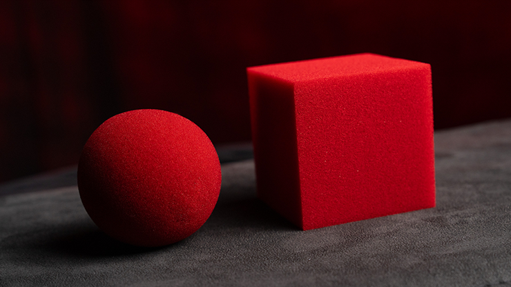 Magic Sponge Ball to Square JUMBO RED by Murphy's Magic by Murphy's Magic Supplies, Inc.
