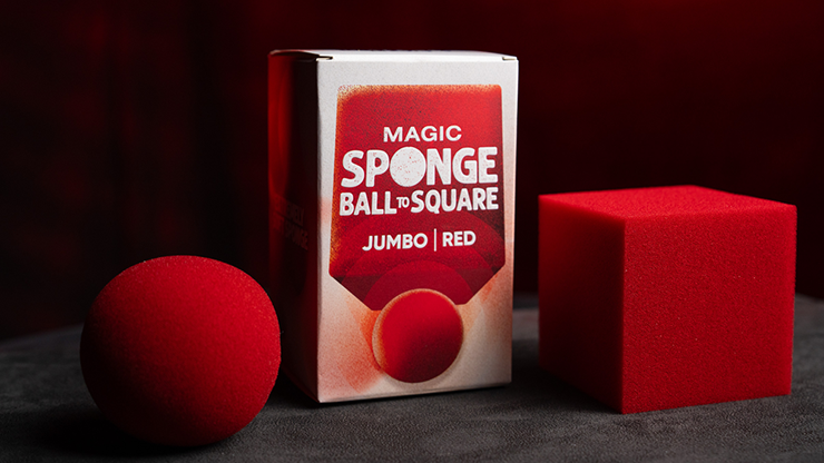 Magic Sponge Ball to Square JUMBO RED by Murphy's Magic by Murphy's Magic Supplies, Inc.