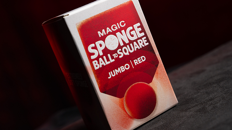 Magic Sponge Ball to Square JUMBO RED by Murphy's Magic by Murphy's Magic Supplies, Inc.