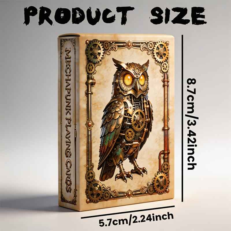 Vintage Punk Playing Cards 55 Patterns Are Not Repeated Each Thickened Paper Shuffles Y Easy to Carry Suitable for Family Gatherings Party Supplies Beautiful Artwork Board Game Cards for Adults and Friends