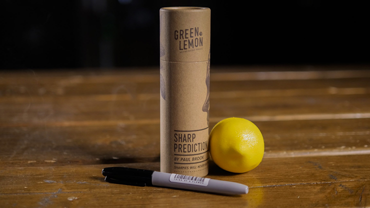 Sharp Prediction (Gimmicks and Online Instructions) by Paul Brook and Green Lemon - Trick by Murphy's Magic Supplies, Inc.