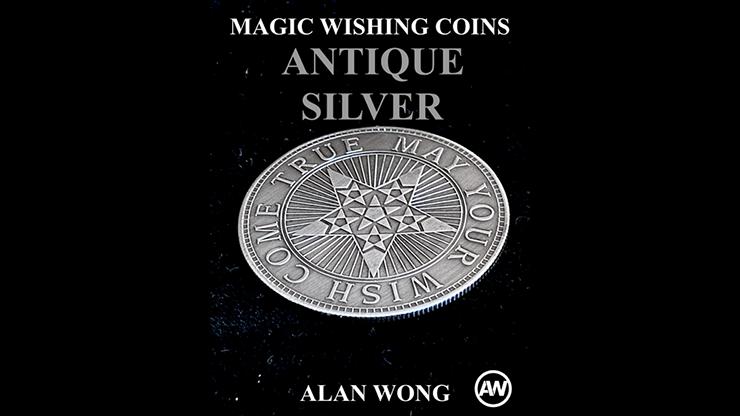 Magic Wishing Coins Antique Silver (12 Coins) by Alan Wong - Trick by Murphy's Magic Supplies, Inc.