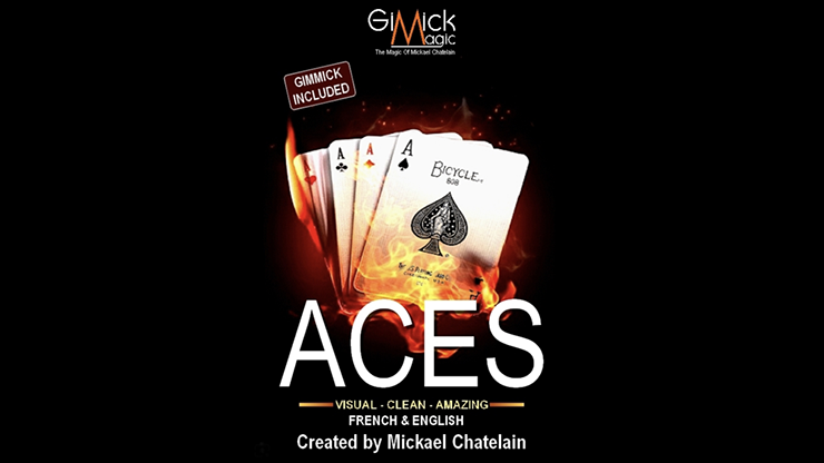 ACES RED by Mickael Chatelain - Trick by Murphy's Magic Supplies, Inc.