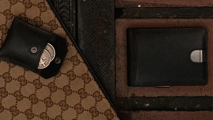 FPS Wallet True Black Leather (Gimmicks and Online Instructions) by Magic Firm - Trick by Murphy's Magic Supplies, Inc.