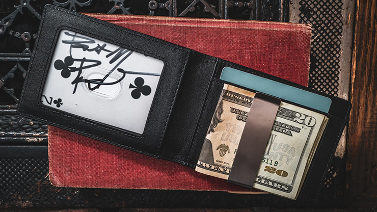 FPS Wallet True Black Leather (Gimmicks and Online Instructions) by Magic Firm - Trick by Murphy's Magic Supplies, Inc.