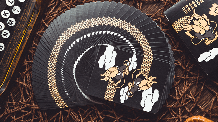 The Dragon (Black Gilded) Playing Cards by Murphy's Magic Supplies, Inc.