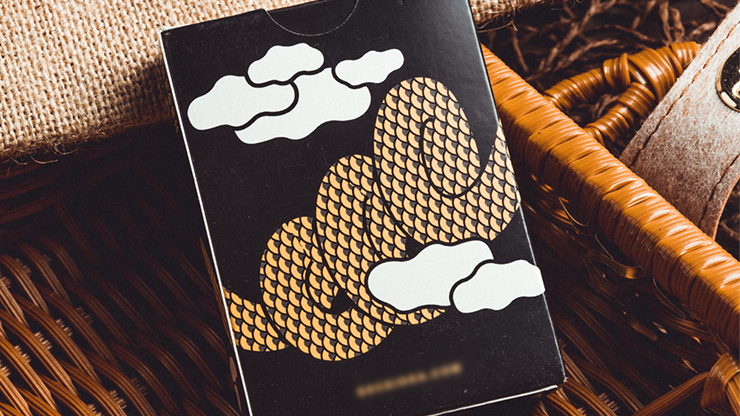 The Dragon (Black Gilded) Playing Cards by Murphy's Magic Supplies, Inc.
