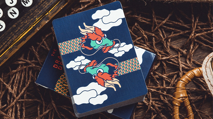 The Dragon (Blue Gilded) Playing Cards by Murphy's Magic Supplies, Inc.