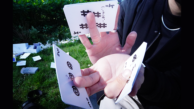 Simple Doodle (Color) Playing Cards by Bacon Playing Card by Murphy's Magic Supplies, Inc.
