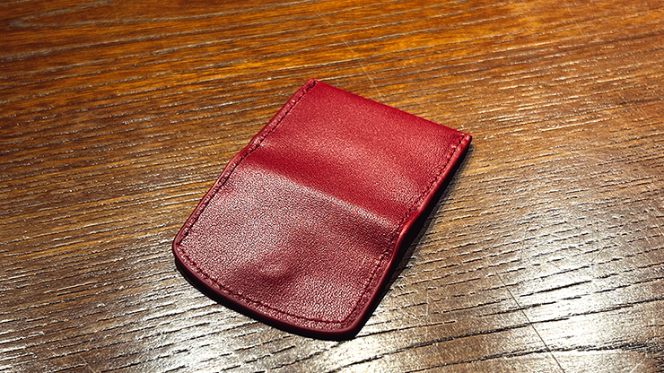 The Cowhide Coin Wallet (Red) by Bacon Magic by Murphy's Magic Supplies, Inc.