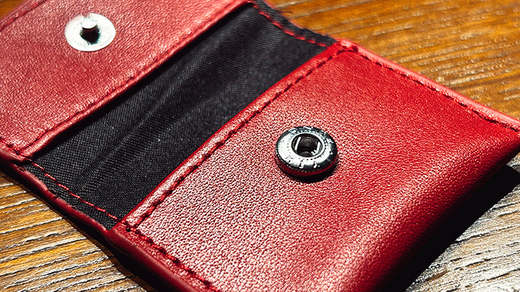 The Cowhide Coin Wallet (Red) by Bacon Magic by Murphy's Magic Supplies, Inc.