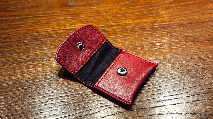 The Cowhide Coin Wallet (Red) by Bacon Magic by Murphy's Magic Supplies, Inc.