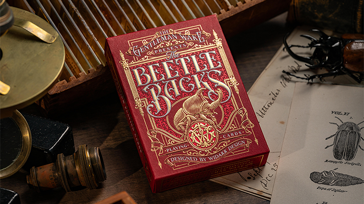 The Beetle Backs (Crimson Edition) Playing Cards by Murphy's Magic Supplies, Inc.
