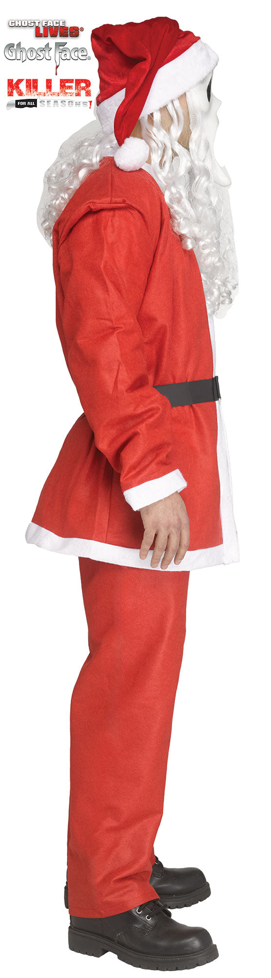 Pub Crawl Santa Ghost Face Scream Adult Costume Plus Size by HalloweenStore.com