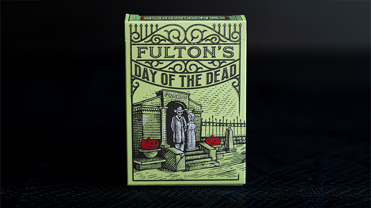 FULTON'S Day Of The Dead Green Edition Playing Cards by Murphy's Magic Supplies, Inc.