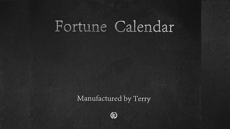 Fortune Calendar (Walnut) by TCC and Terry Chou by Murphy's Magic Supplies, Inc.