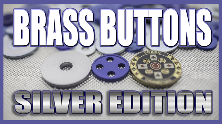 BRASS BUTTONS SILVER EDITION (Gimmicks and Online Instruction) by Matthew Wright - Trick by Murphy's Magic Supplies, Inc.