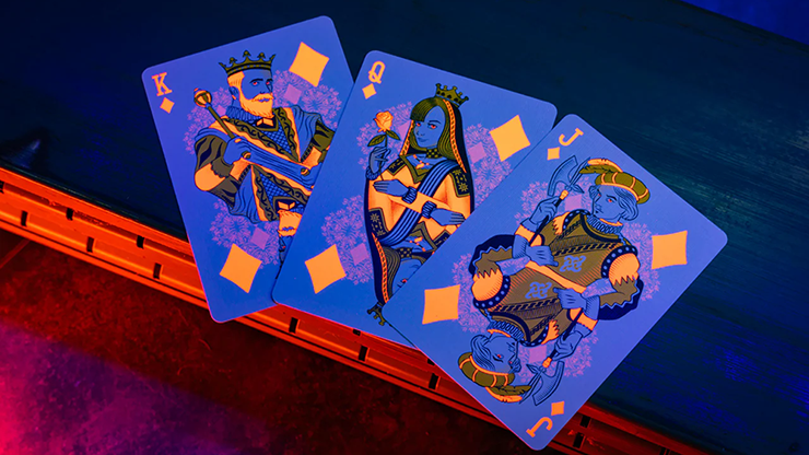 Bicycle Neon Solar-Orange Rider Back Playing Cards by Murphy's Magic Supplies, Inc.