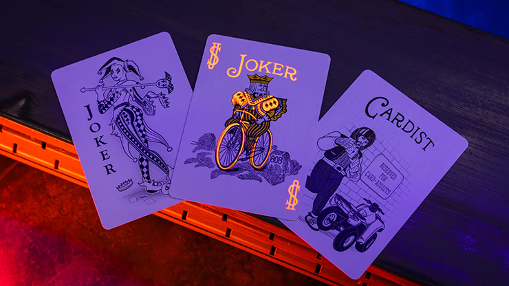 Bicycle Neon Solar-Orange Rider Back Playing Cards by Murphy's Magic Supplies, Inc.