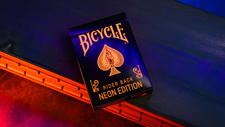 Bicycle Neon Solar-Orange Rider Back Playing Cards by Murphy's Magic Supplies, Inc.