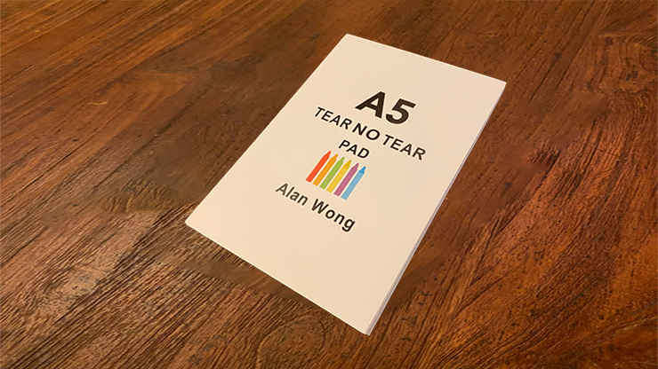 No Tear Pad (Medium, 6"x8", Tear/No Tear Alternating) by Alan Wong - Trick by Murphy's Magic Supplies, Inc.