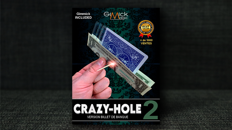 CRAZY HOLE 2.0 (RED) by Mickael Chatelain by Murphy's Magic Supplies, Inc.