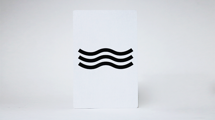 Bicycle Jumbo Gaff Card Double Face (Cross/Wavy Lines) by Murphy's Magic Supplies, Inc.