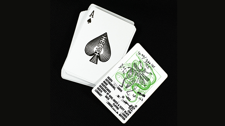 HEATH BACK PLAYING CARDS - LENNART GREEN EDITION Playing Cards by Murphy's Magic Supplies, Inc.