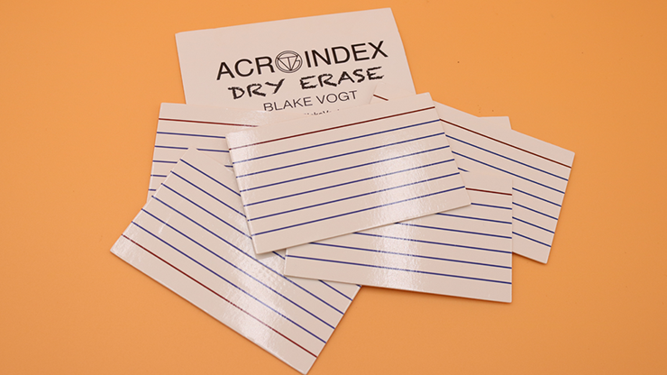 Six Acro Index (3"x5") Dry Erase by Blake Vogt by Murphy's Magic Supplies, Inc.