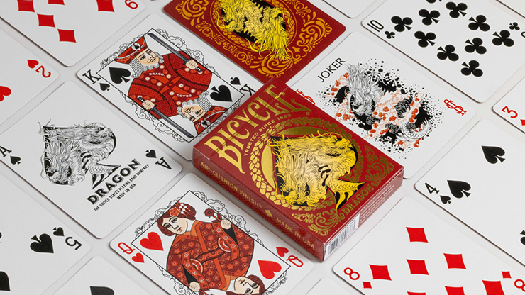 Bicycle Dragon Red Playing Cards by US Playing Card Co by Murphy's Magic Supplies, Inc.
