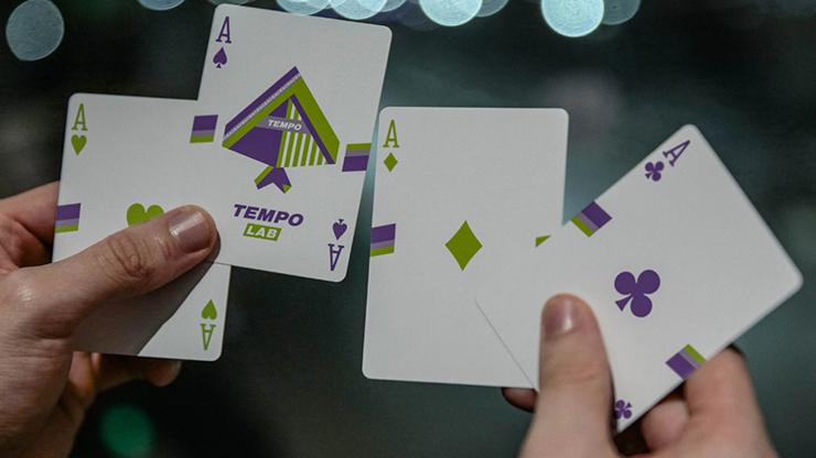 Tempo-Lab Purple Playing Cards by Murphy's Magic Supplies, Inc.
